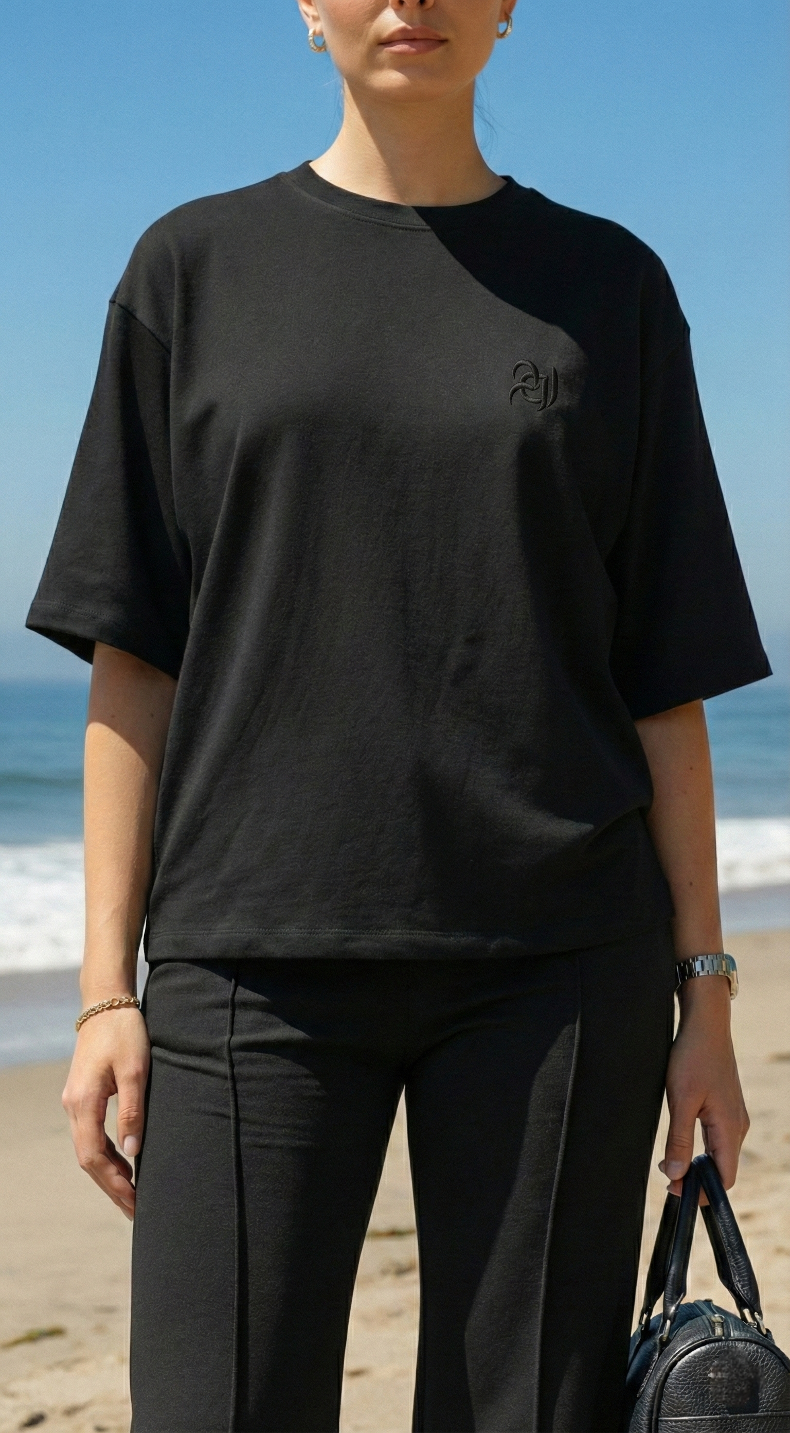 Essential Oversized Jog Set - Noir